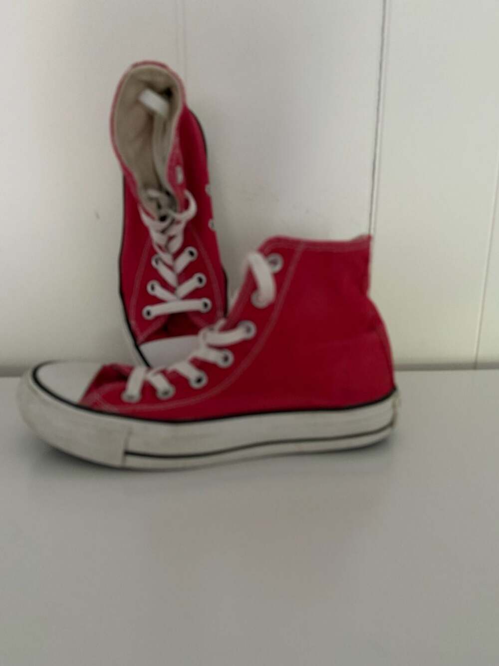 Converse Chuck Taylor All Star High Top Red Canvas Sneakers